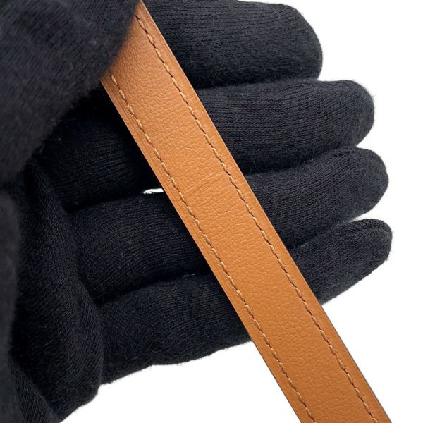 エルメス ポップH ベルト ブルーグラシエ/ジョーヌ/シルバー金具 エプソン B刻印 サイズ70 ソルド品