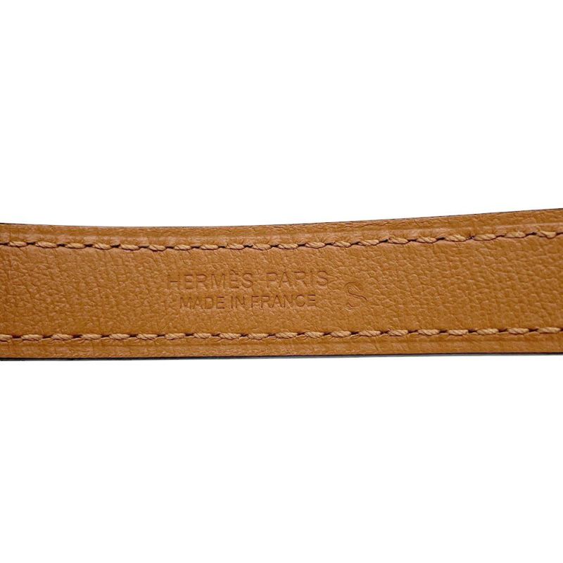 エルメス ポップH ベルト ブルーグラシエ/ジョーヌ/シルバー金具 エプソン B刻印 サイズ70 ソルド品