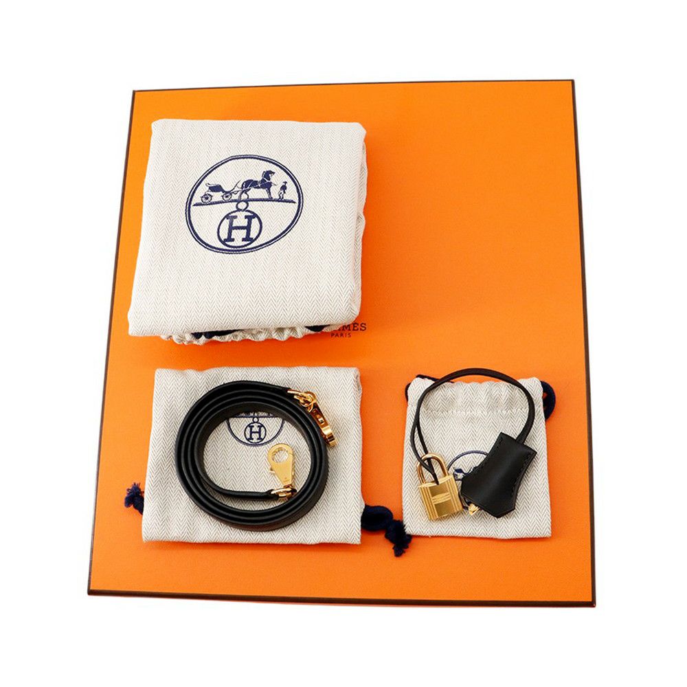 エルメス ハンドバッグ ケリー25 パデッド 外縫い ブラック/ゴールド金具 スイフト Z刻印 2wayショルダー 黒