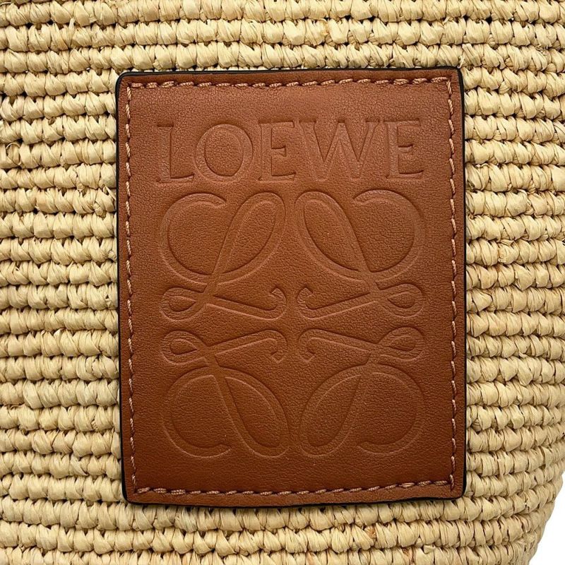 ロエベ トートバッグ スリットバッグ ミニ ラフィア レザー A685453X07 LOEWE 2way かごバッグ