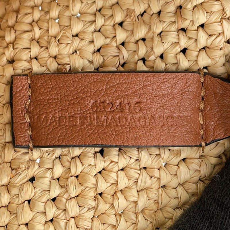 ロエベ トートバッグ スリットバッグ ミニ ラフィア レザー A685453X07 LOEWE 2way かごバッグ