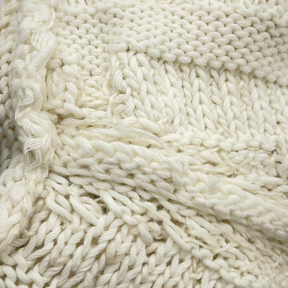 フェンディ ニット FFロゴ プルオーバーセーター コットン メンズサイズ46 FZX091 FENDI トップス 白