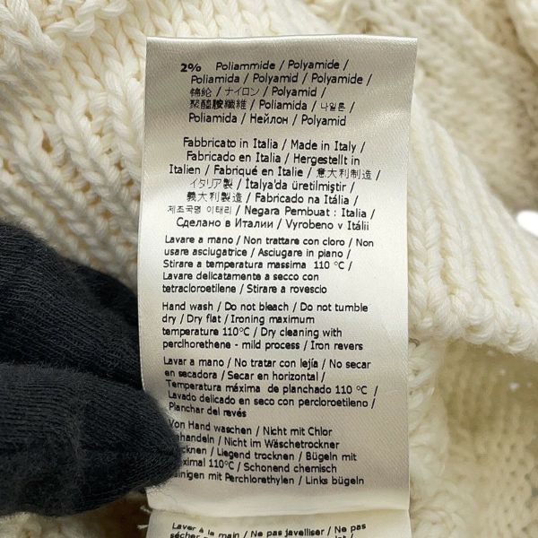 フェンディ ニット FFロゴ プルオーバーセーター コットン メンズサイズ46 FZX091 FENDI トップス 白