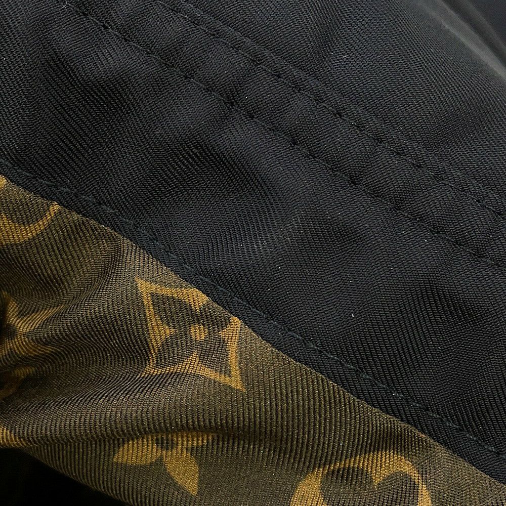 ルイヴィトン コート フード付 ジップ コート レディースサイズ38 LOUIS VUITTON アウター 黒 ブラック