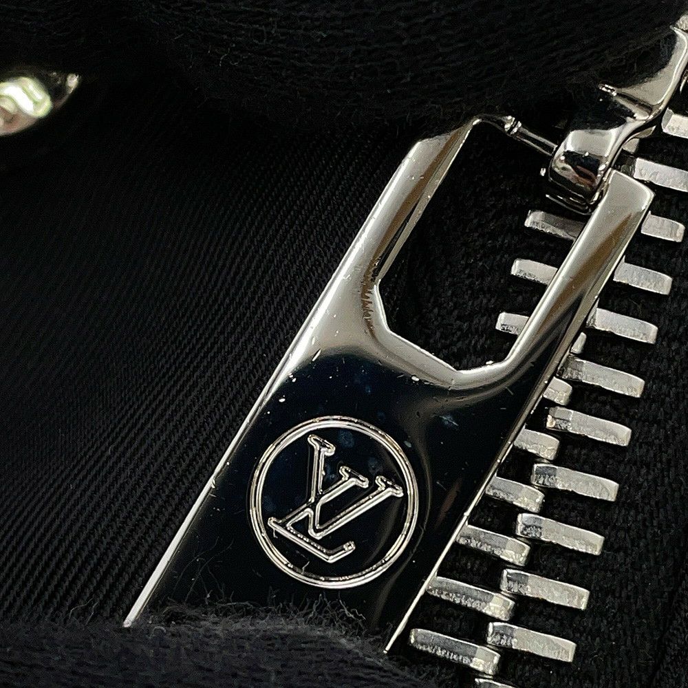 ルイヴィトン コート フード付 ジップ コート レディースサイズ38 LOUIS VUITTON アウター 黒 ブラック