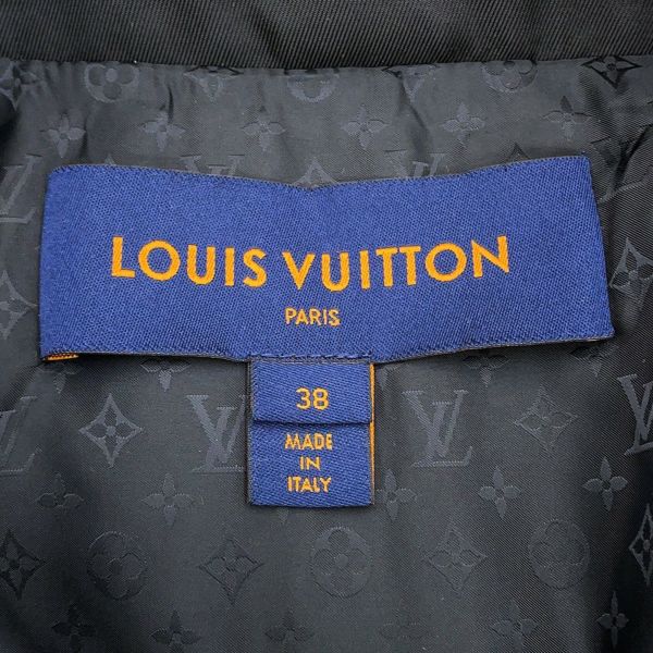 ルイヴィトン コート フード付 ジップ コート レディースサイズ38 LOUIS VUITTON アウター 黒 ブラック