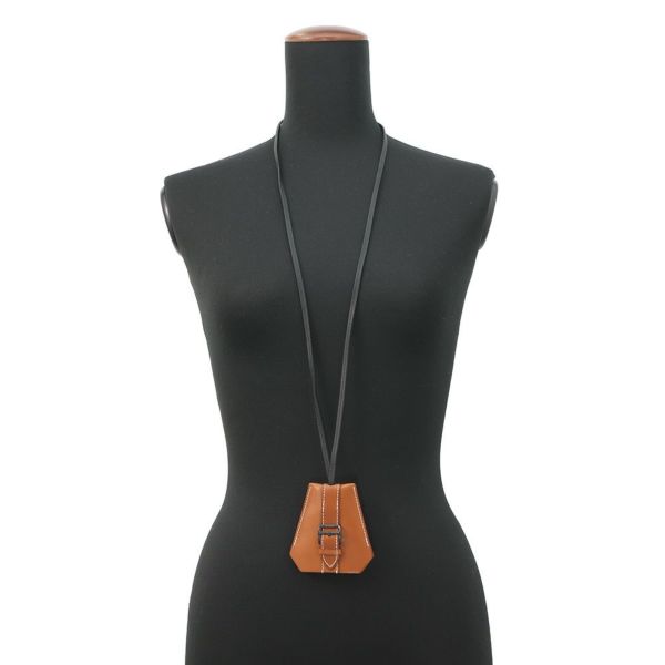 エルメス ネックレス クロシェット ロング フォーブ/シルバー金具/クローム金具 バレニアフォーブル