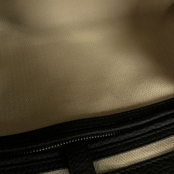 ザ ロウ ハンドバッグ ソフトマルゴー12 レザー W1586 THE ROW 2way 黒