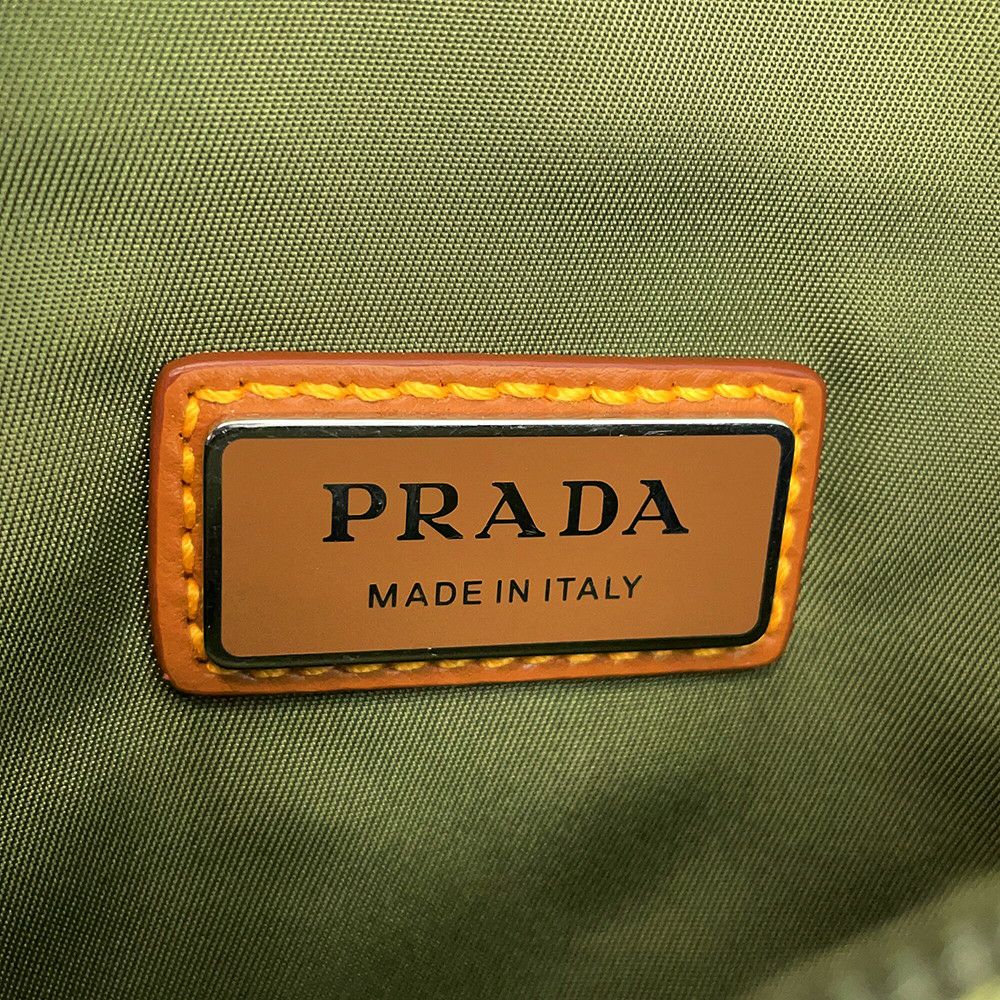 プラダ ボディバッグ トライアングルロゴ ナイロン レザー 2VH176 PRADA ウエストポーチ