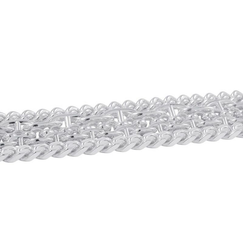 エルメス ブレスレット シェーヌダンクル マルチチェーン サイズ17 SV925シルバー HERMES ジュエリー