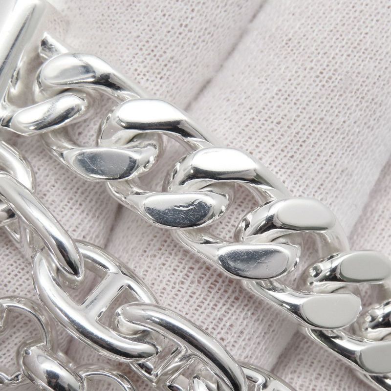 エルメス ブレスレット シェーヌダンクル マルチチェーン サイズ17 SV925シルバー HERMES ジュエリー