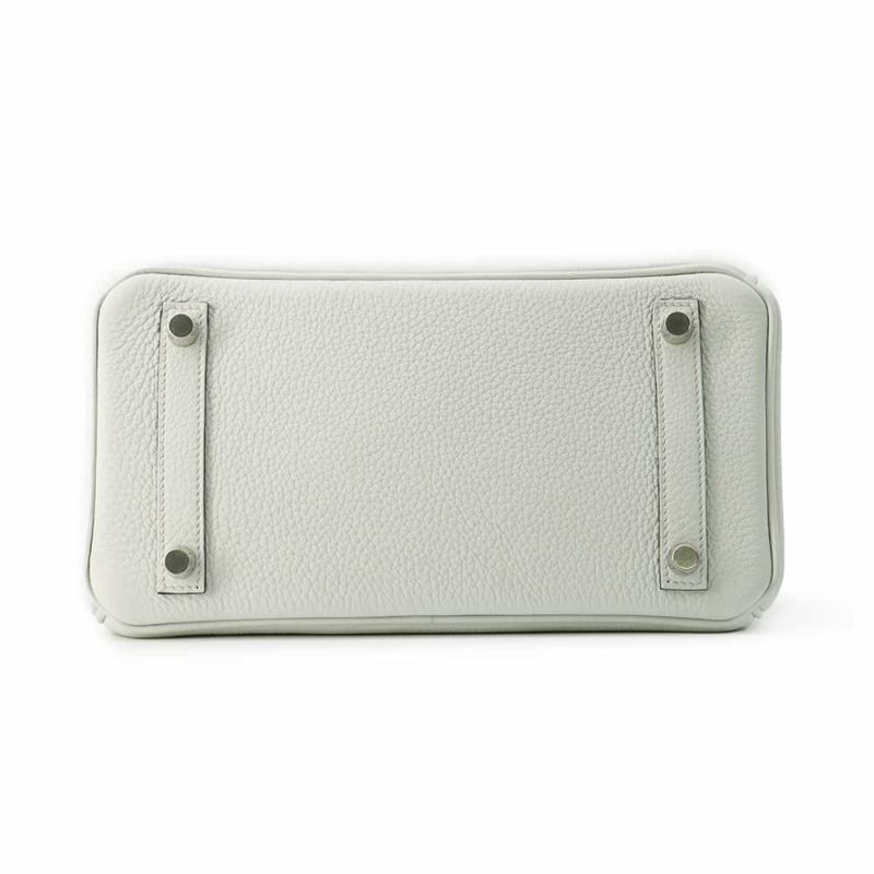 エルメス バーキン25 グリプラチナ/シルバー金具 トゴ W刻印 HERMES Birkin ハンドバッグ