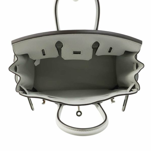 エルメス バーキン25 グリプラチナ/シルバー金具 トゴ W刻印 HERMES Birkin ハンドバッグ