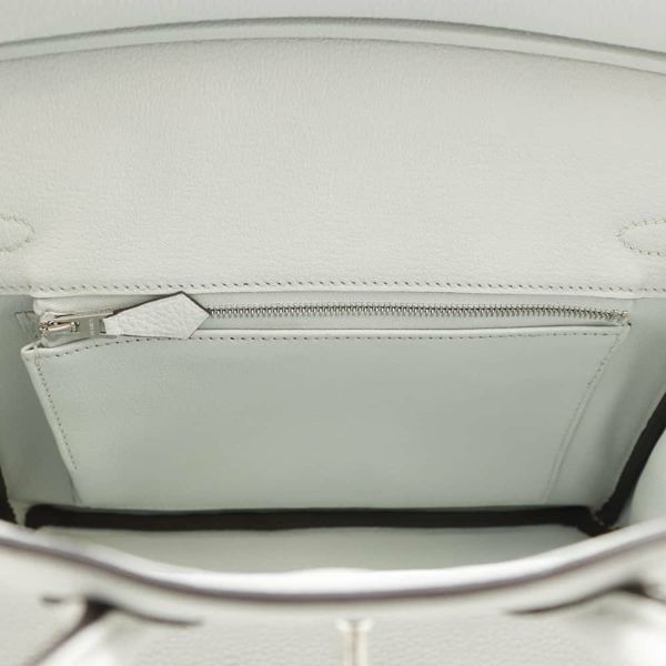 エルメス バーキン25 グリプラチナ/シルバー金具 トゴ W刻印 HERMES Birkin ハンドバッグ