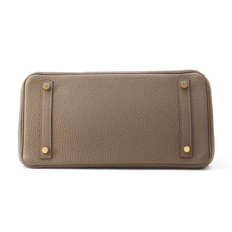 エルメス バーキン30 トープ/ゴールド金具 トゴ T刻印 HERMES Birkin ハンドバッグ