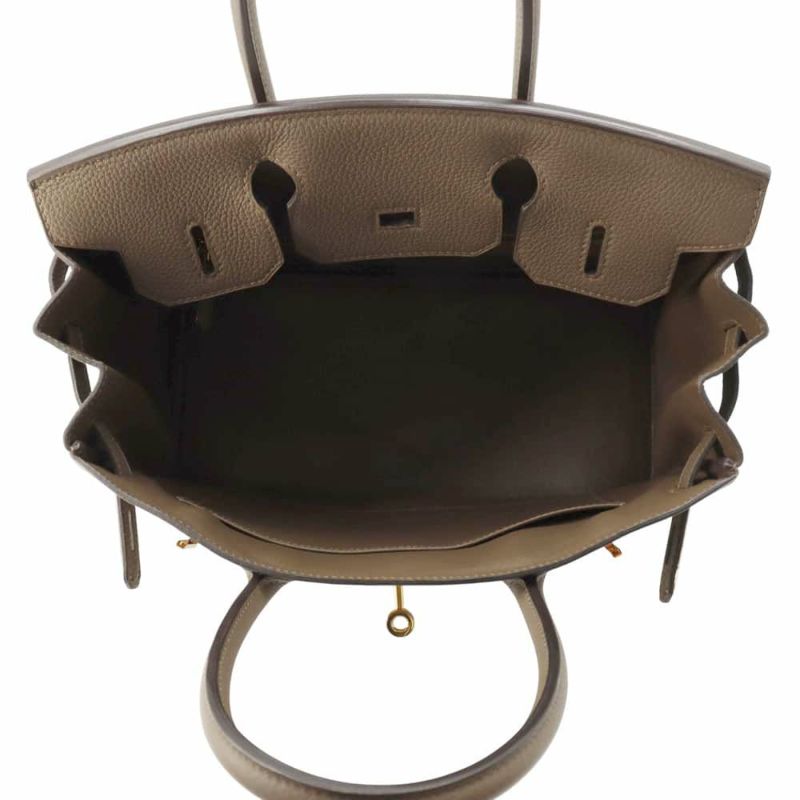 エルメス バーキン30 トープ/ゴールド金具 トゴ T刻印 HERMES Birkin ハンドバッグ