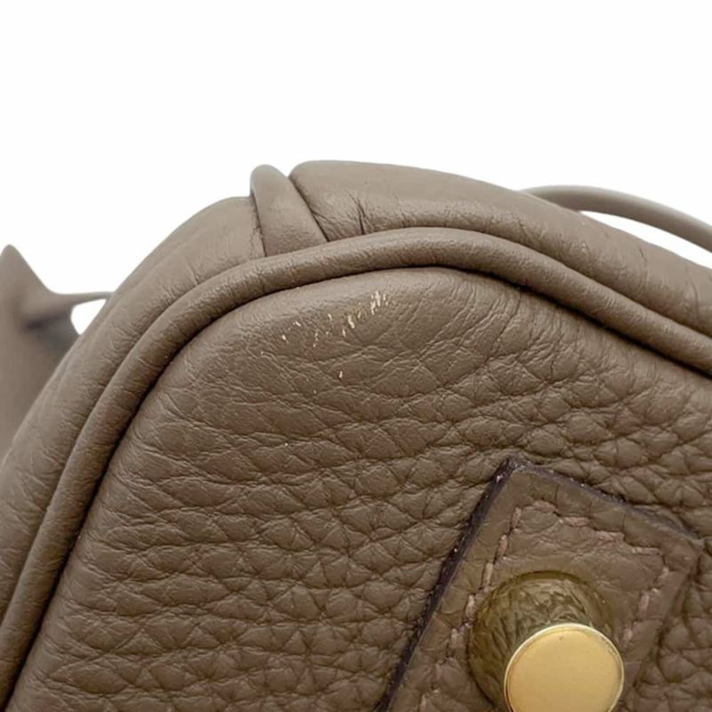 エルメス バーキン30 トープ/ゴールド金具 トゴ T刻印 HERMES Birkin ハンドバッグ