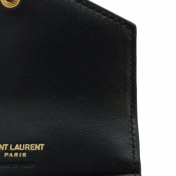 サンローランパリ 三つ折り財布 カサンドラ マトラッセ マルチフォールド ウォレット 692061 SAINT LAURENT PARIS 黒