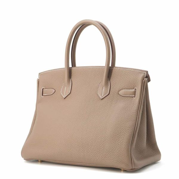 エルメス バーキン30 エトゥープ/ゴールド金具 トゴ U刻印 HERMES Birkin ハンドバッグ