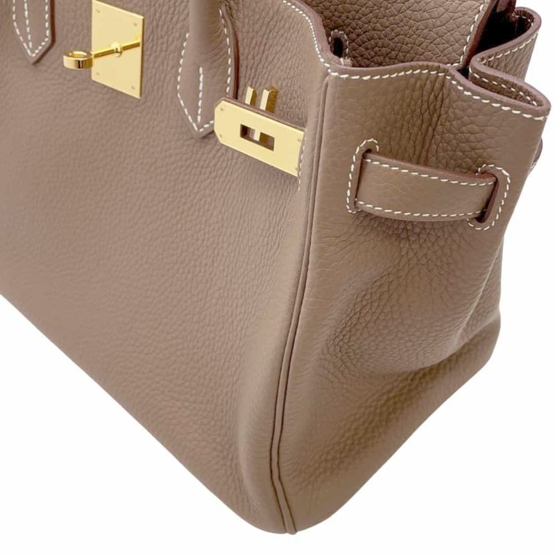 エルメス バーキン30 エトゥープ/ゴールド金具 トゴ U刻印 HERMES Birkin ハンドバッグ