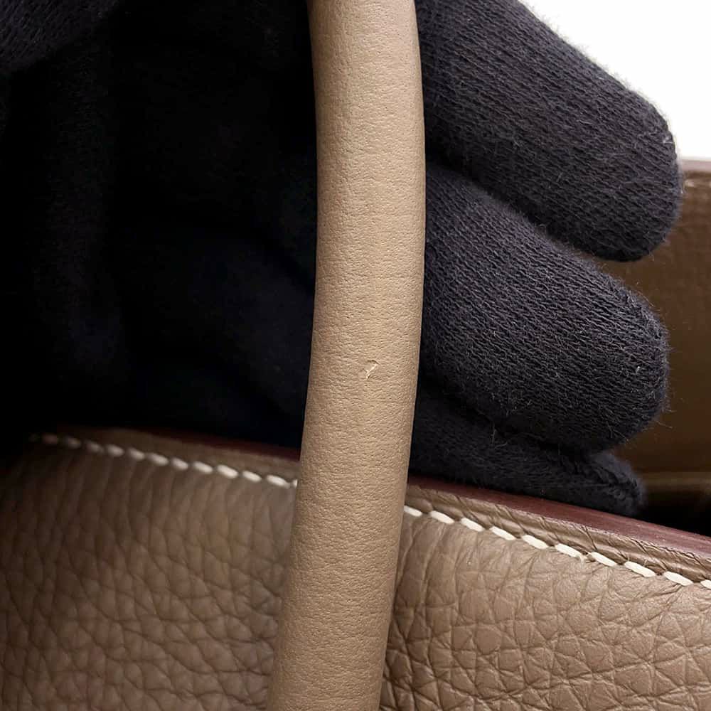 エルメス バーキン30 エトゥープ/ゴールド金具 トゴ U刻印 HERMES Birkin ハンドバッグ