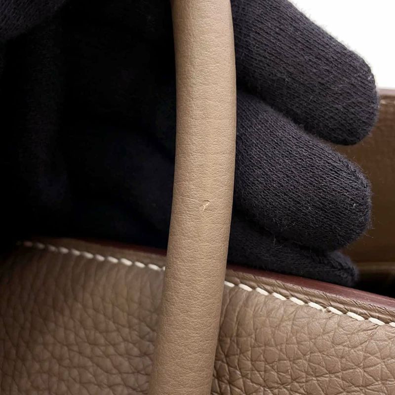 エルメス バーキン30 エトゥープ/ゴールド金具 トゴ U刻印 HERMES Birkin ハンドバッグ