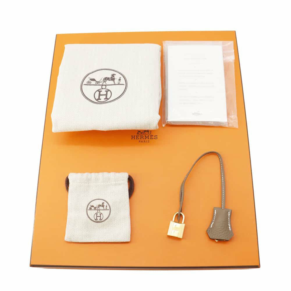 エルメス バーキン30 エトゥープ/ゴールド金具 トゴ U刻印 HERMES Birkin ハンドバッグ