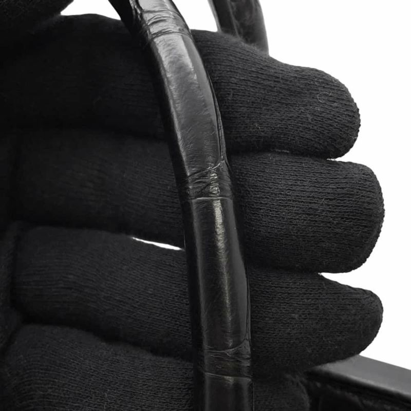 エルメス バーキン30 タッチ ブラック/ゴールド金具 トゴ/アリゲーターマット Y刻印 HERMES Birkin ハンドバッグ 黒