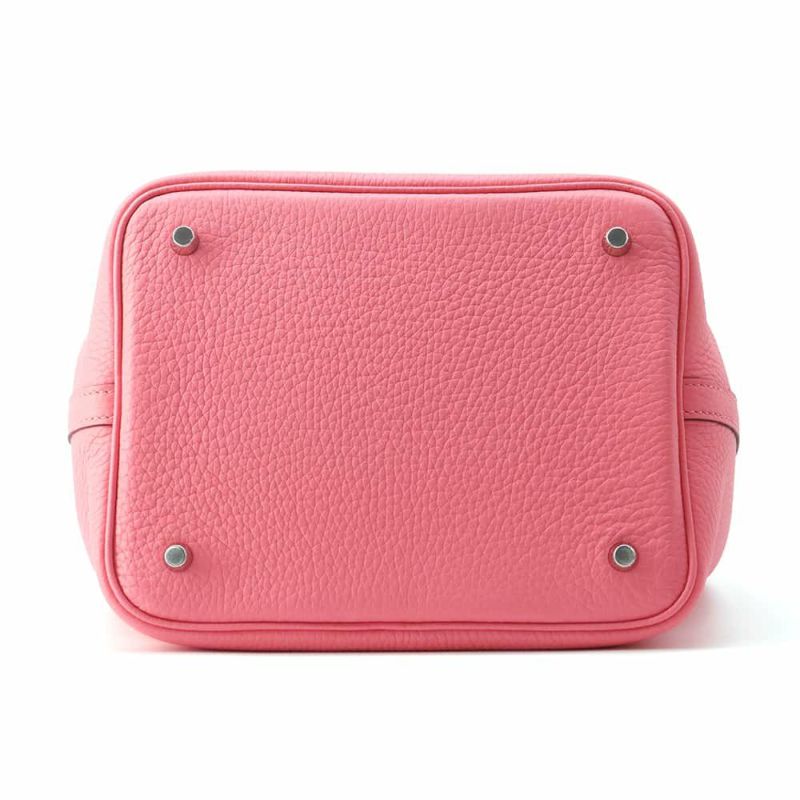 エルメス ハンドバッグ ピコタンロックMM ローズアザレ/シルバー金具 トリヨンクレマンス W刻印