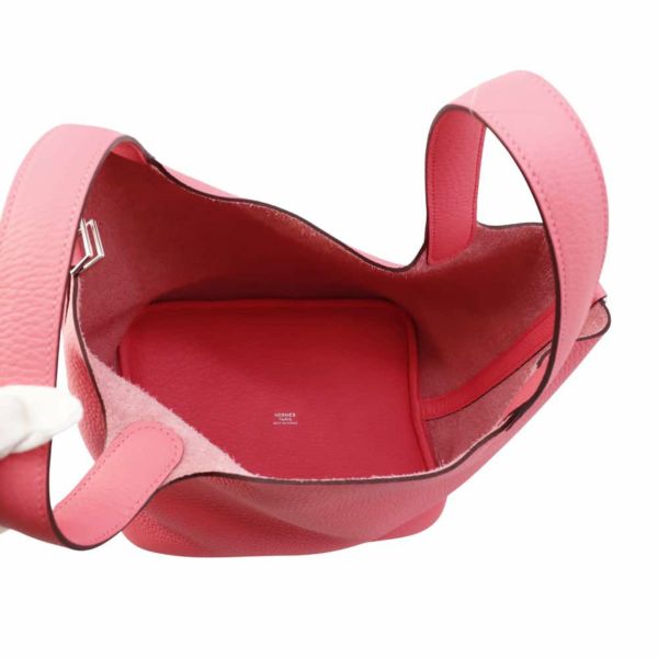 エルメス ハンドバッグ ピコタンロックMM ローズアザレ/シルバー金具 トリヨンクレマンス W刻印