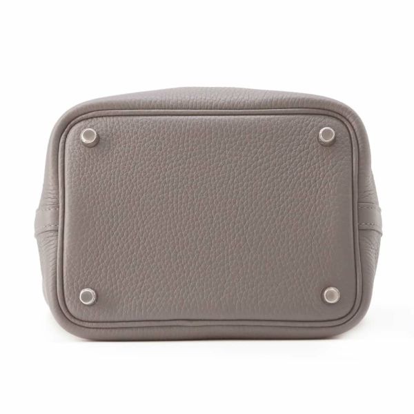 エルメス ハンドバッグ ピコタンロックPM グリメイヤー/シルバー金具 トリヨンクレマンス W刻印
