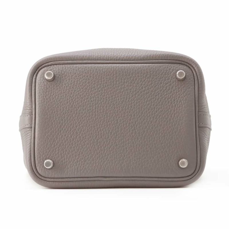 エルメス ハンドバッグ ピコタンロックPM グリメイヤー/シルバー金具 トリヨンクレマンス W刻印