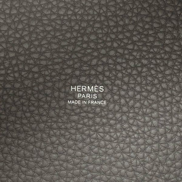 エルメス ハンドバッグ ピコタンロックPM グリメイヤー/シルバー金具 トリヨンクレマンス W刻印