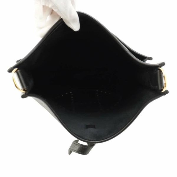 エルメス ショルダーバッグ エブリン3 PM ブラック/ゴールド金具 トリヨンクレマンス W刻印 黒