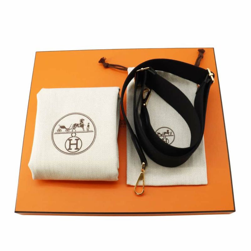 エルメス ショルダーバッグ エブリン3 PM ブラック/ゴールド金具 トリヨンクレマンス W刻印 黒