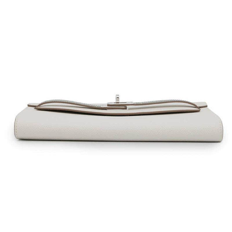 エルメス ケリーウォレット ロング トゥーゴー タッチ グリスペール/グリシマン/シルバー金具 エプソン/アリゲーターシャイン B刻印