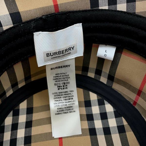 バーバリー バケットハット コットン サイズL 8063900 BURBERRY 帽子