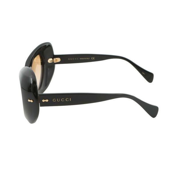 グッチ サングラス キャットアイ 57□24 130 663785 GUCCI アイウェア 黒