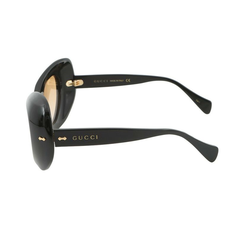 グッチ サングラス キャットアイ 57□24 130 663785 GUCCI アイウェア 黒