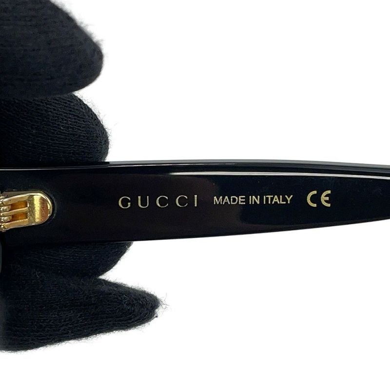 グッチ サングラス キャットアイ 57□24 130 663785 GUCCI アイウェア 黒