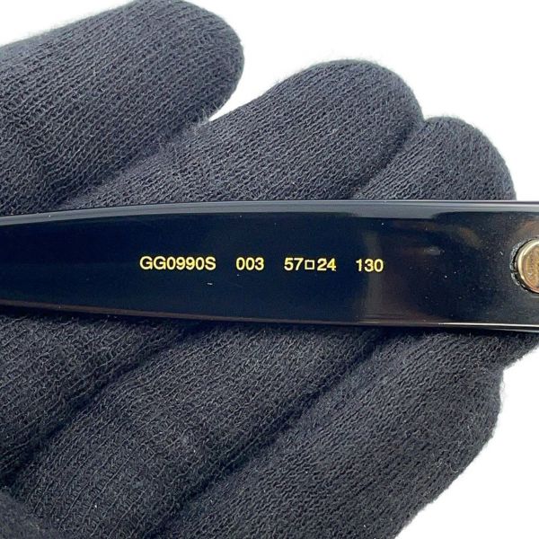 グッチ サングラス キャットアイ 57□24 130 663785 GUCCI アイウェア 黒