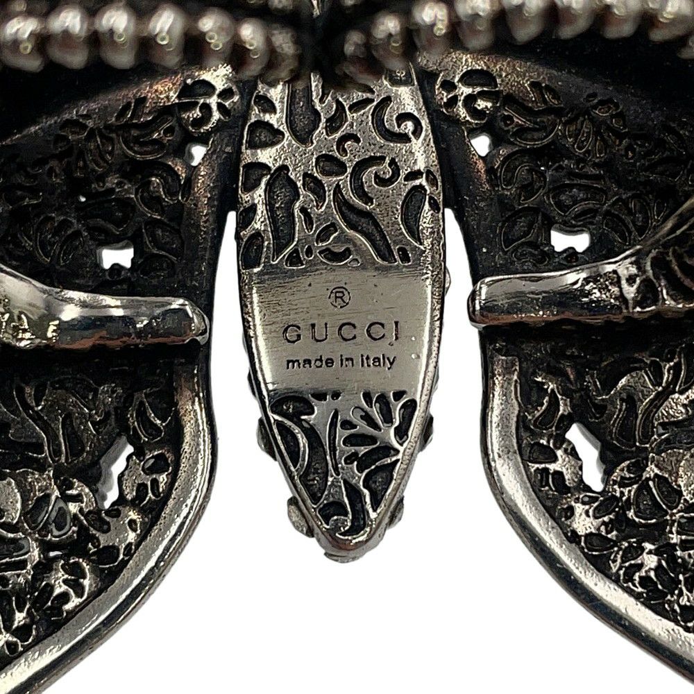 グッチ リング バタフライ ダブルフィンガー ラインストーン サイズS GUCCI アクセサリー 指輪