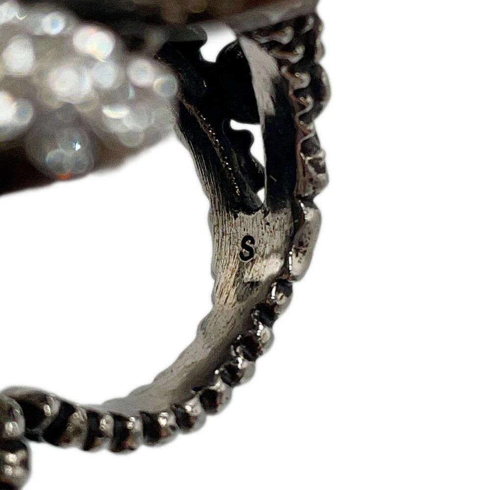 グッチ リング バタフライ ダブルフィンガー ラインストーン サイズS GUCCI アクセサリー 指輪