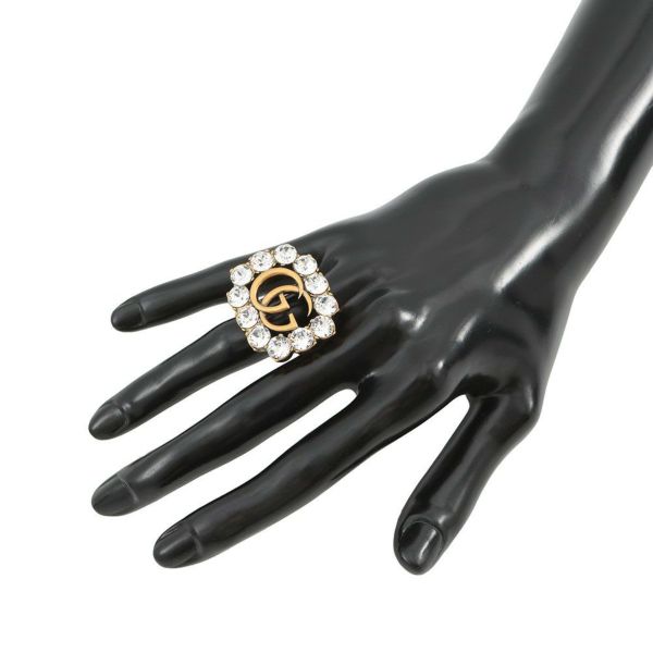 グッチ リング クリスタル GGマーモント ラインストーン サイズXS GUCCI アクセサリー 指輪 12石