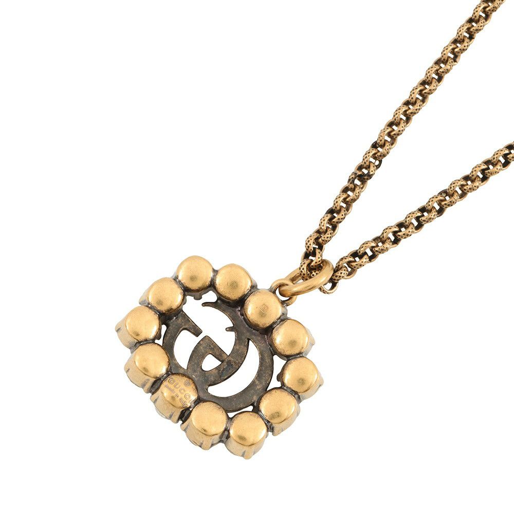 グッチ ネックレス GGマーモント ラインストーン GUCCI アクセサリー
