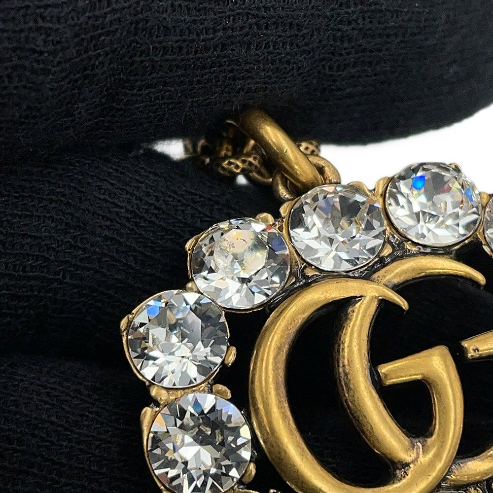 グッチ ネックレス GGマーモント ラインストーン GUCCI アクセサリー