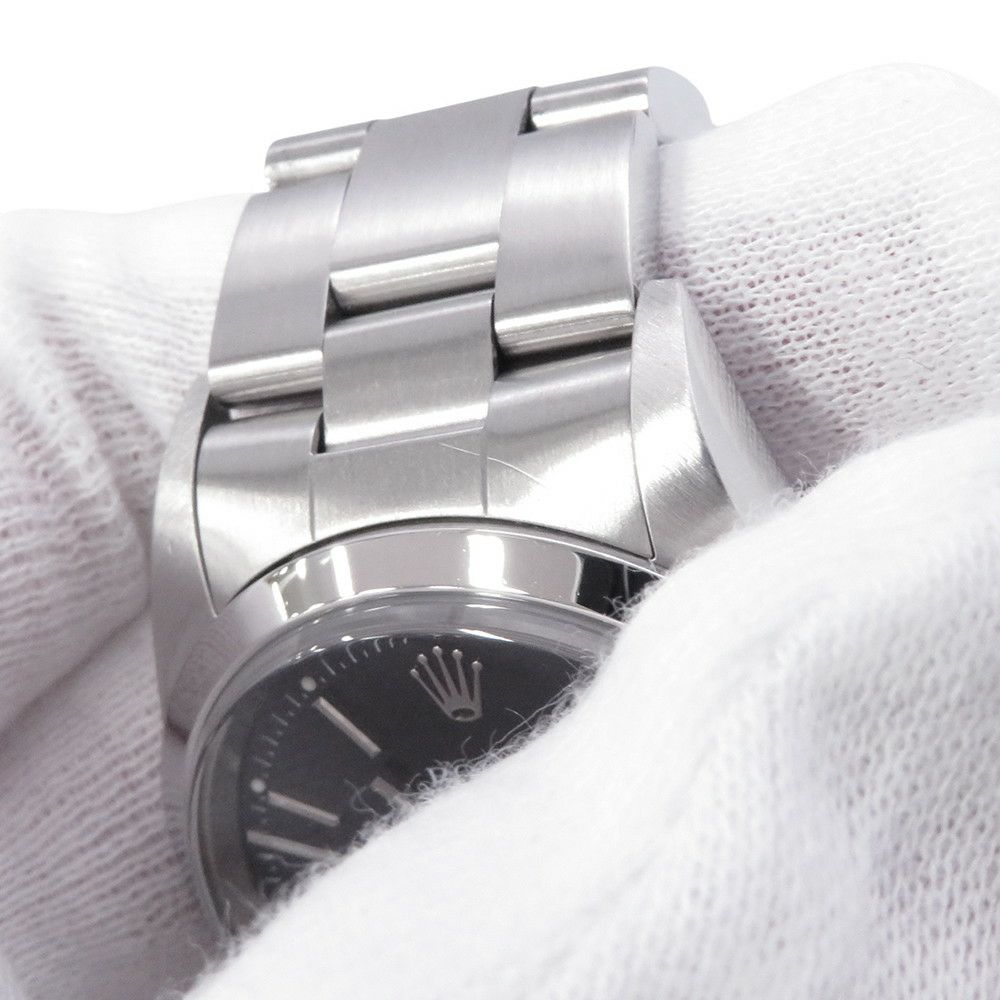 ロレックス オイスターパーペチュアル デイト K番 15200 ROLEX 腕時計 黒文字盤