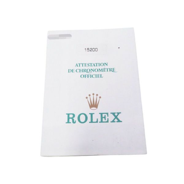 ロレックス オイスターパーペチュアル デイト K番 15200 ROLEX 腕時計 黒文字盤