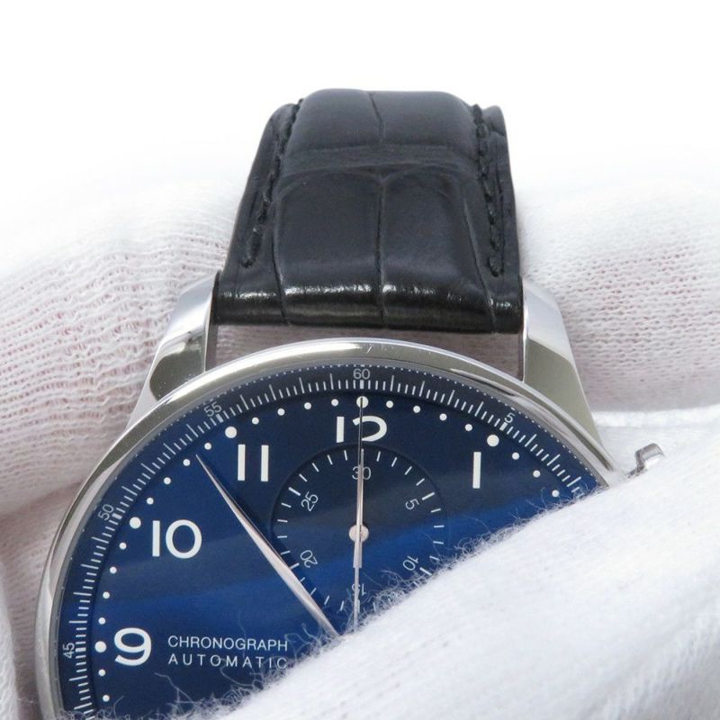 IWC ポルトギーゼ クロノグラフ 150イヤーズ 世界限定2000本 IW371601 腕時計 ブルー文字盤