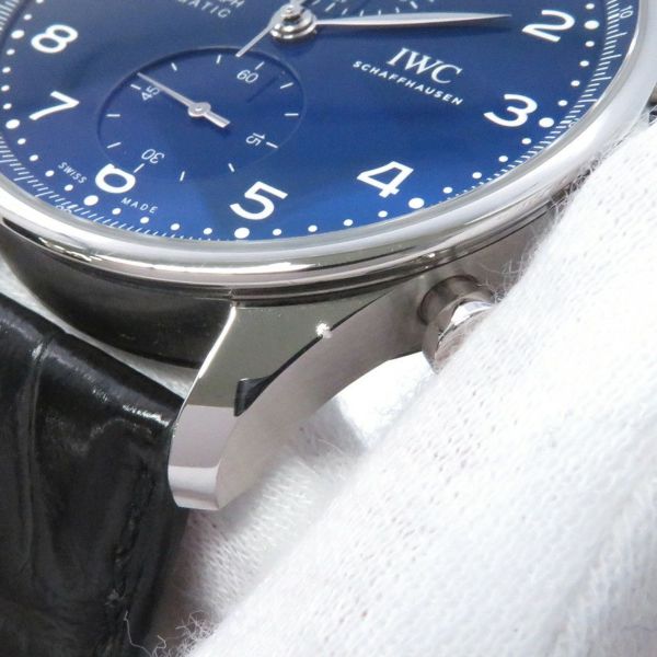 IWC ポルトギーゼ クロノグラフ 150イヤーズ 世界限定2000本 IW371601 腕時計 ブルー文字盤